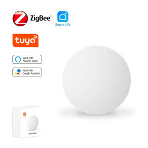 Tuya Zigbee Smart Home Wireless Button SOS Emergency Caller Multiple Modes Automation Scenario Switch Battery Powered