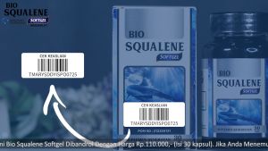 Bio Squalene Asli 100% Original Ekstrak Minyak Hati Ikan Hiu - Isi 30 Softgel - Bio Squaline Plus Omega 3 6 9 EPA Dan DHA
