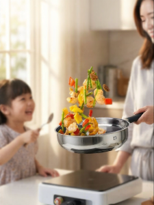 ZWILLING | Zero Coating Anti-yellow Stainless Steel Frying Pan