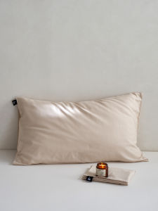 Pure Cotton Solid Color Pillowcase Class a Wild Goose Pattern Full Cotton Home Use Pillow Core Case Bedding Accessories
