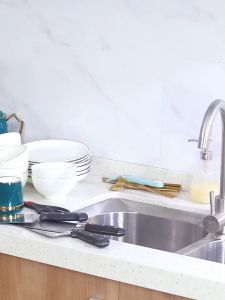 Rak Piring Rak Cuci Piring Penyimpanan Dapur Stainless Steel Dish Rack Muat Mangkuk Dan Piring