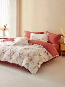 Boyang Home Textile | Woolen Finish Cotton Bedding Set Four-Piece