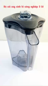 BỘ CỐI XAY SINH TỐ CÔNG NGHIỆP 3 LÍT BẰNG NHỰA PC CỰC DẦY CHỊU NHIỆT LỰC ĐA CHỨC NĂNG XAY DAO INOX 304 SẮC BÉN