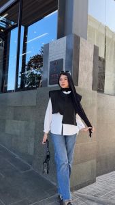 Domi Vest Outer Korean Style / Rompi Atasan Wanita Gaya Korea