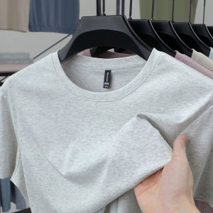 100% Pure Cotton round Neck Short Sleeve T-Shirt Mens Summer New Casual Versatile Breathable Simple Design Comfortable Top