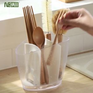 NACHUAN tableware storage cylinder spoon rack chopsticks rack kitchen multi-purpose storage rack kitchen accessories rack can disassemble and wash chopsticks fork drain tube