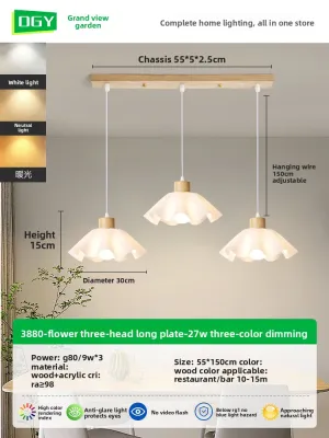 DGY | Nordic Style Wood Flower Chandelier