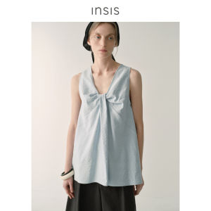 INSIS FEMME | Sandalwood Silk Sleeveless Reversible Butterfly Knot Summer Top