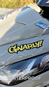 GNARLY Stickers for Motorcycle Sticker Waterproof Motor Helmet Sticker Hologram Vinyl Stikerss Motorcycle Decals