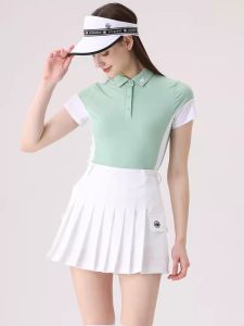 AZUREWAY | Áo Polo Golf Nữ Tay Ngắn Chất Liệu Mát Mẻ Khô Nhanh Ôm Sát
