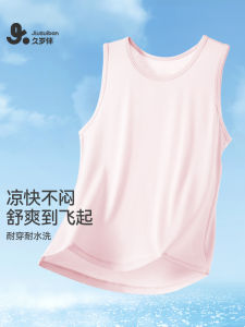 เสื้อกั๊กแขนกุดสำหรับเด็กผู้หญิง ฤดูใบไม้ผลิและฤดูร้อน ใหม่ เสื้อชั้นในสำหรับเด็ก วัสดุผสมโพลีเอสเตอร์และไนลอน