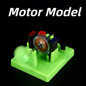 Small Open DC Motor Model DIY Mini Motor Physics Electromagnetic Experiment Equipment Educational Science Toy for Kids Students