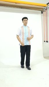 Baju Koko Pria Lengan Pendek Muslimin Islami Katun Putih Halus Bagus Dingin Terbaru Premacy Songket