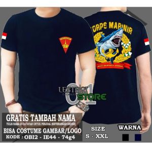 KAOS KORPS MARINIR TANGAN PANJANG - T SHIRT POLISI KORPS MARINIR TANGAN PANJANG
