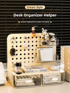 Kaman | Desk Organizer Stationery Storage Box Drawer-style Board Bookshelf Pen Holder