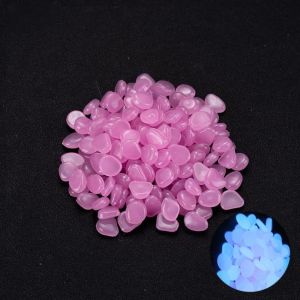 50/100Pcs Artificial Noctilucent Stone with Colorful Luminescence Aquarium Fish Tank Landscaping Vase Sidewalk Decoration