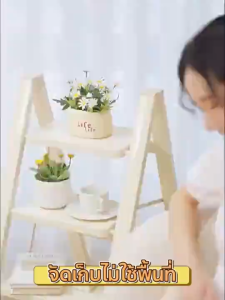 บันได บันไดพับได้ 3/4/5 ชั้น รับน้ำหนักได้ 500kg บันไดเหล็กคาร์บอนหนา ขั้นกันลื่น อุปกรณ์จัดการบ้าน