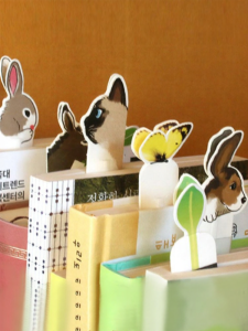 Cute Cartoon Animal Dual-use Bookmark Pen