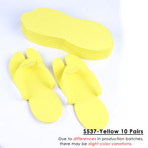 10 Pairs SPA Disposable EVA Nail Slippers Portable Lightweight Flip-flops Foldable Soft Slippers Salon Hotel Pedicure Supplies