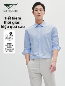 SEPTWOLVES | Áo Sơ Mi Dài Tay Nam Dễ Chăm Sóc Mới Mùa Xuân