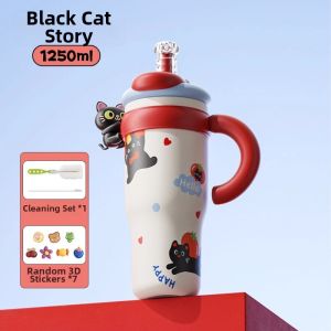 CHICU TOM | Ceramic Thermal Cup with Straw Large Capacity 2026