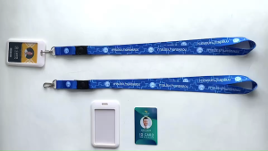 สายคล้องคอ รุ่น การประปานครหลวง พร้อมกรอบพลาสติกสีขาวใส่บัตร มีบริการเก็บเงินปลายทาง