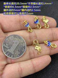 สร้อยคอ DIY ชุบทอง S925 ลูกปัดเชือกถัก หัวเข็มขัดเชื่อมต่อ สร้อยคอแบบยืดหยุ่น เครื่องประดับแฟชั่นสุดเก๋