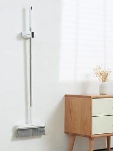ecoco | Home Thick 3-layer Bristle Broom and Dustpan Set with Hair-removing Comb