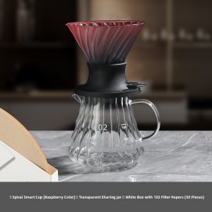 MONGDIO | Smart Coffee Dripper V60 Glass Sharing Pot Set