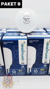 Takasimurah LED Bulb 10 Watt PAKET ISI 8 PCS Lampu LED Cahaya Putih Terang Maksimal Hemat Listrik 10 WATT Takasimurah isi 8pcs