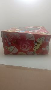 (harga 10pcs)Box Kue/Kotak Kue Ulang Tahun Tutup Kaca Hati Uk 16 x16 x10cm