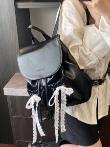 Elegant Ballet Style Dual Shoulder Bag 2025 New Womens Student Class Travel Versatile Small Backpack Soft Korean Style Backpack