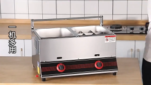 【COD】Stainless Steel 304 Commercial Deep Fryer Pan with Lid Gas Type 20L Capacity Compatible with 2-Layer Fryers