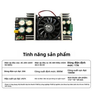 Aideepen | Aideepen High-End LLC Bộ Nguồn Chuyển Mạch Cách Ly 800W 400W AC 220V Sang DC 48V DC 24V Có Thể Điều Chỉnh 17A Cho Bộ Khuếch Đại HIFI