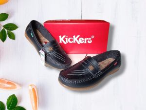 sepatu kerja wanita kulit sepatu cewek slip on sepatu fashion korea sepatu flatshoes