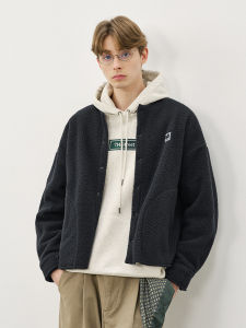 714street | Retro Loose Cardigan Sweater Lamb Wool