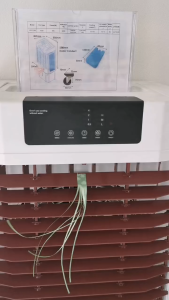 Hatari HVLS FAN พัดลมไอเย็น 80ลิตร 27/54 นิ้ว พัดลมโรงงาน ปริมาณลม 19000m³/ชั่วโมง พัดลมไอน้ำ ให้เย็นพื้นที่ 80-100㎡ พัดลมอุตสาหกรรม 220V 360W เปิด24ชั่วโมงได้ ประหยัดไฟและน้ำ รับประกันมอเตอร์ 5 ปี (YS-P1380)