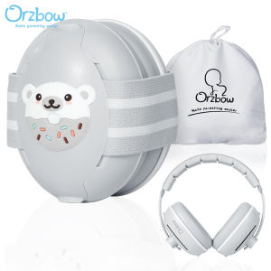 Orzbow 2-in-1 Baby Ear Muffs Noise Protection Noise Cancelling Headphones Adjustable Infant Ear Protection with Non-Slip Band