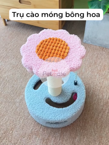 Trụ Cào Móng Cho Mèo Đồ Chơi Cho Mèo 2in1Tích Hợp Bàn Cào Móng Cho Mèo Và Bóng Chuông