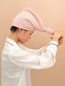 Thickened dry hair cap Absorbent quick drying hair towel coral velvet towel shower cap Headscarf