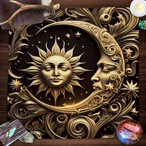 VIKAMA Wizard Of Oz Tablecloth Vine Goddess Magic Elements Waterproof Stain Resistant Metaphysical Studio Theme Party