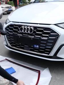 Kalynlun Car Grille Trim Frame for Audi A3 8Y S3 Exterior Tuning Accessories Automobiles Parts  0L2R5S