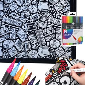 Tự Làm Chăn Nhung Mềm Mại Màu Sắc Tùy Chọn Với Bút Dạ Chất Liệu Vải San Hô Dễ Giặt Ý Tưởng Quà Tặng Sáng Tạo