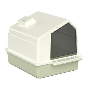 ห้องน้ำแมวโดม กระบะทรายแมวโดม กระบะทรายแมว Cat Sandbox ห้องน้ำแมว ทรงบ้าน มี 2 สีให้เลือก ถาดทรายแมว กำจัดกลิ่นได้ดี แถมที่ตักทรายแมว