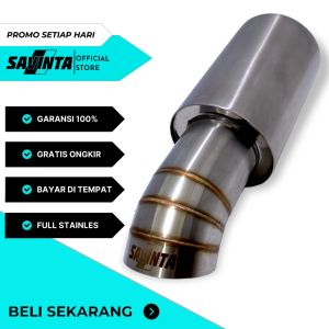 Knalpot Racing Mobil Savinta CONCHv1 Monel Edition Suara Ngebas Empuk Bulat Adem Gahar Kering Size 33cm