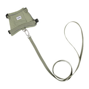 HamshMoc ชุดอานและสายรั้งแมวแบบปรับได้เสื้อกั๊กลูกแมวลูกสุนัขสะท้อนแสงป้องกันการหนีพร้อมสายจูงอ่อนหัวเข็มขัดแบบปลดได้อย่างรวดเร็ว