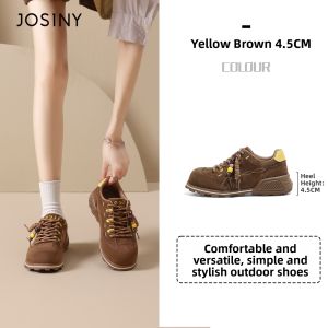 Josiny | Thick Sole Dad Shoes Women Casual Lace-up Sports Shoes