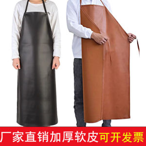 Áo Choàng Da Mềm Chống Thấm Nước Chống Dầu Chống Axit Chống Kiềm Cho Công Việc Giết Mổ Thủy Sản Chống Mài Mòn Dụng Cụ Vệ Sinh Gia Đình