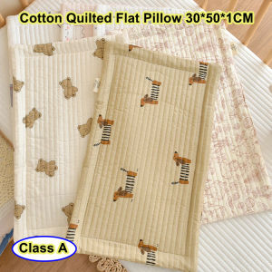New Quilted Cotton Baby Protection Pillow Newborn Flat Pillow Sleeping Cushion Anti-spitting Milk Pad