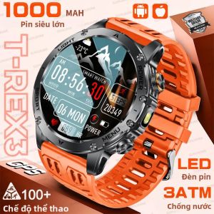 Đồng Hồ Thông Minh Quân Sự T-Rex 3 Pin 1000mAh GPS La Bàn Chống Nước IP69K Gọi HD Màn Hình HD 1.75 Inch Dành Cho Nam